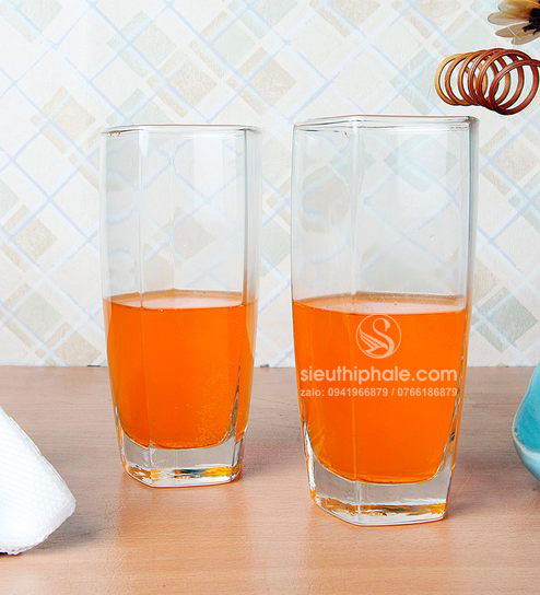 Cốc thủy tinh cao cấp Ocean vuông cao, sự lựa chọn hoàn hảo cho ly uống sinh tố