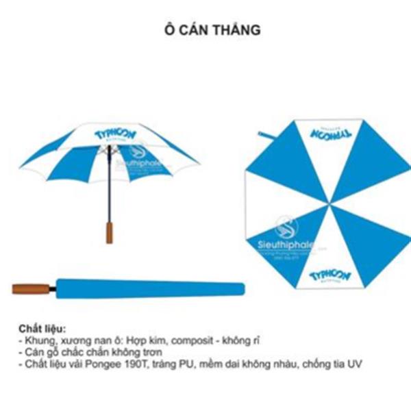 Ô dù quảng cáo cao cấp giá rẻ - ô cán thẳng tự động 1 chiều